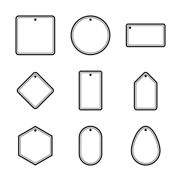 Label Géométrique Cadre Pour Message — Image vectorielle