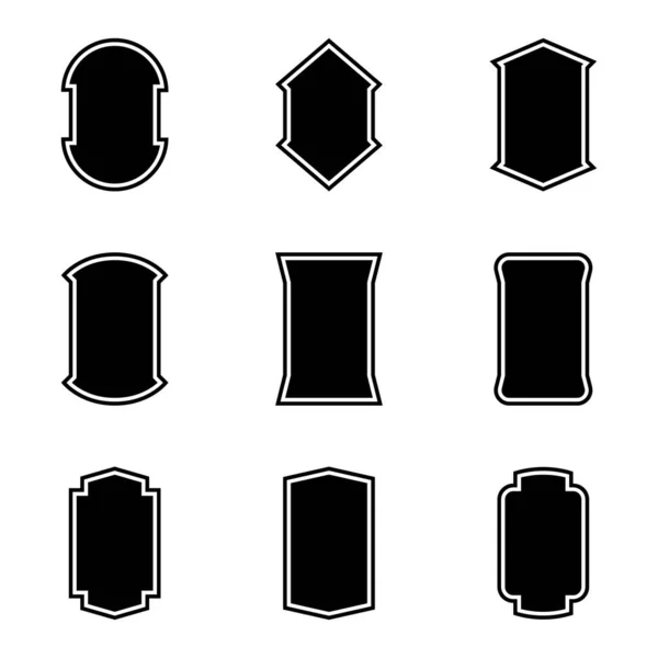Étiquette Vintage Noire Cadre Vintage — Image vectorielle