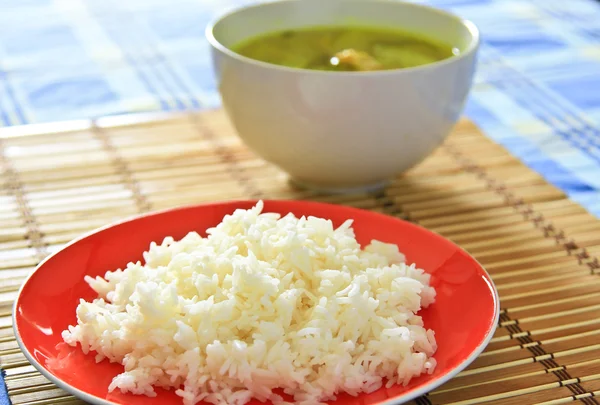 Dušená rýže. — Stock fotografie