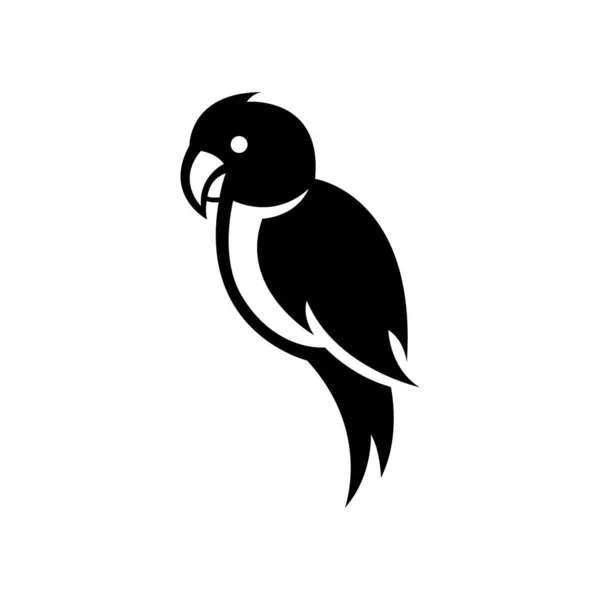 鳥の白い背景にベクトルイラスト ロゴ作成に適しています — ストックベクタ