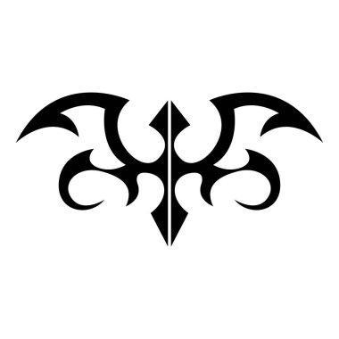 Kabile dövmesi süsü. Vektör tasarımı çizimi.