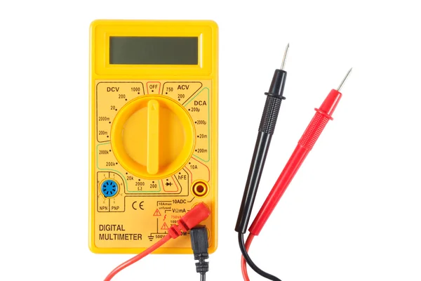 Sarı multimetre ve sondalar
