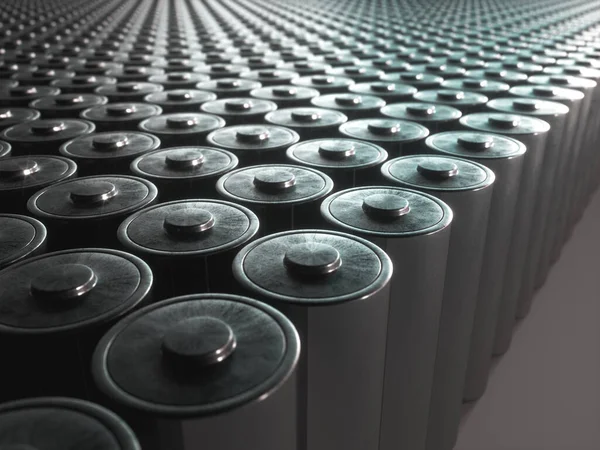 Ilustração Imagem Conceito Reciclagem Bateria Energia Renovável — Fotografia de Stock