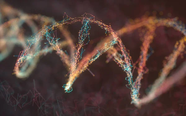 Abstrakcyjny Obraz Kodu Genetycznego Dna Koncepcja Obrazu Wykorzystania Jako Tło — Zdjęcie stockowe