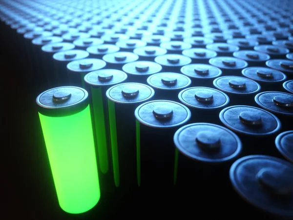 Illustration Concept Image Battery Recycling Renewable Energy — Stock Photo, Image