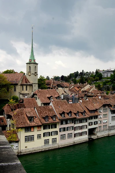 Berna en Suiza y el río Aare Imágenes de stock libres de derechos