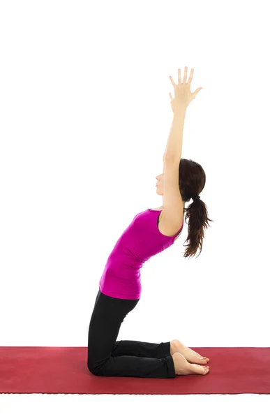 Rafforzamento della parte superiore della gamba nello Yoga — Foto Stock