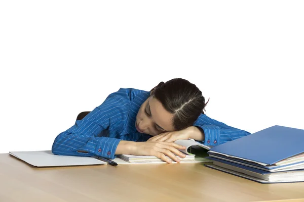 Zmęczony biznes kobieta — Zdjęcie stockowe
