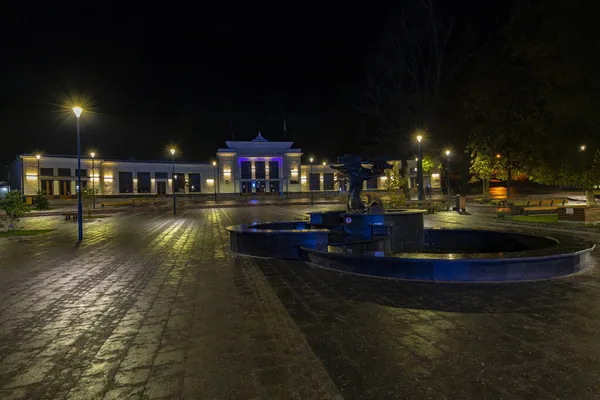 Września 2021 Nocne Miasto Truskawiec Ukraina Truskawiec Kurort Miasta Nocy — Zdjęcie stockowe
