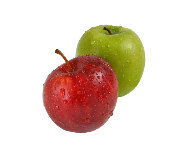 Яблука червоні і зелені — стокове фото