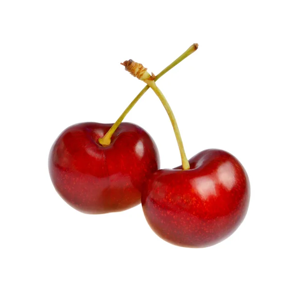 Two berries of sweet cherry — Stock Photo, Image