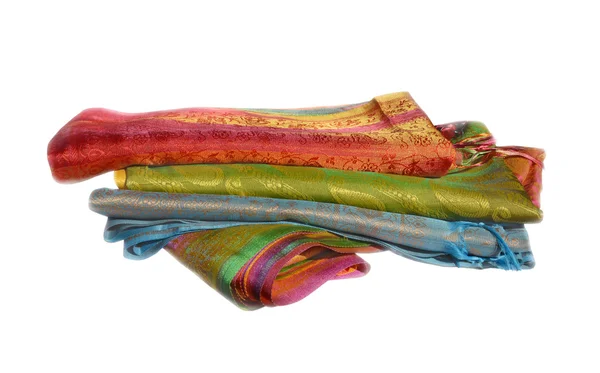 Разноцветные ткани — стоковое фото