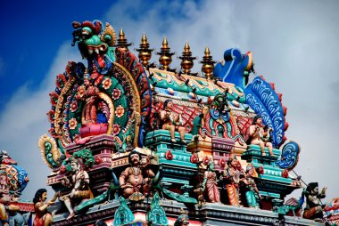 Penang, Malezya: hindu Tapınağı gopuram
