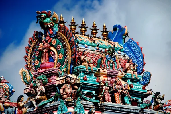 Penang, Malásia: Templo Hindu Gopuram — Fotografia de Stock