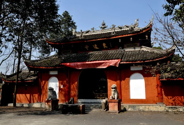 Pengzhou, Kina: dong yuan si temple — Stockfoto