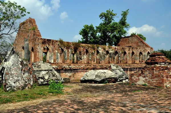 Ayutthaya, thailand: ruïnes van wat gudidao — Stockfoto