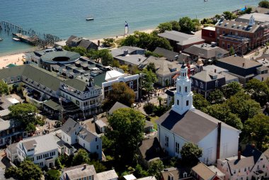 Provincetown, ma: şehir ve sahil manzara