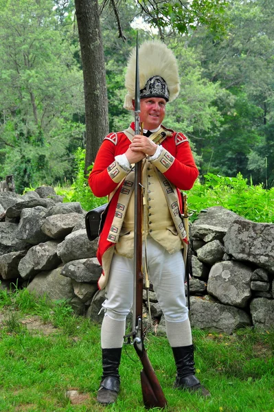 Lincoln, MA: British Redcoat Solider at the Hartwell Tavern — Stock Photo, Image