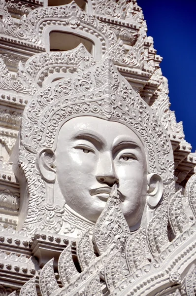 Bangkok, Tailandia: Buddha Face en Wat Ratchapradit —  Fotos de Stock