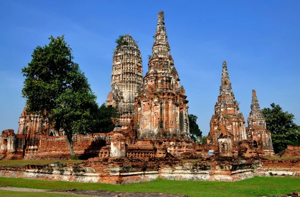 Ayutthaya, Tajlandia: wat chai watthanaram ruiny — Zdjęcie stockowe