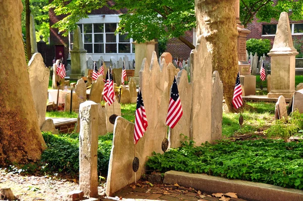 Philadelphia, pa: pine street presbyterian church begraafplaats — Stockfoto