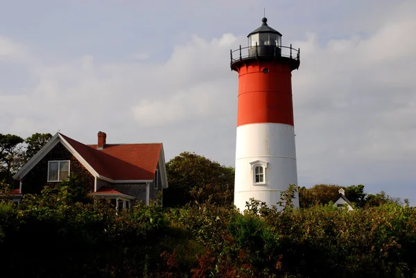 Eastham, MA: Farol de Nauset — Fotografia de Stock