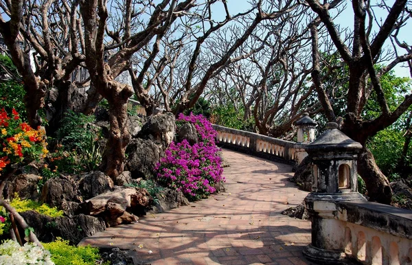 Phetchaburi, Tajlandia: 1859 Pałac Królewski ogród taras — Zdjęcie stockowe