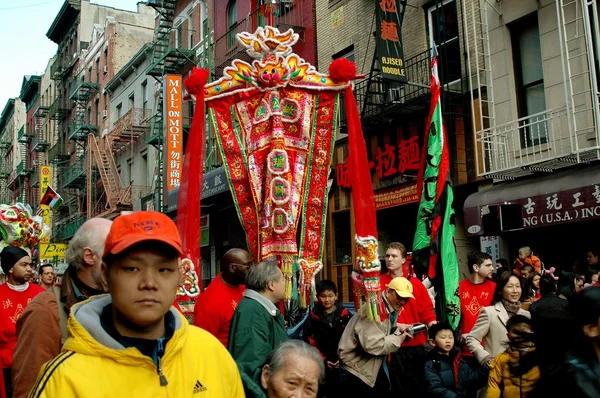 NYC: kutluyor Çin yeni yılı Çin mahallesinde — Stok fotoğraf