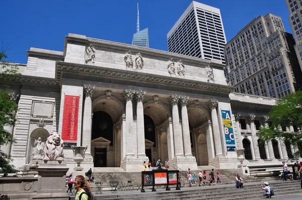 뉴욕: 뉴욕 공립 도서관 — 스톡 사진