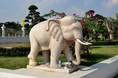 Samut Prakan, Tayland: Fili heykele Wat Asoke