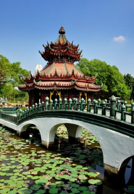 Samut prakan, Tayland: phra kaew pavilion antik siam heritage Park