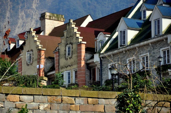 Bai Lu, China: Alsatian Style Houses in Sino-French Village — Stock Photo, Image