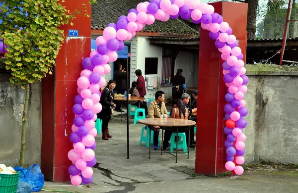 Pengzhou, Cina: pranzo di nozze in agriturismo — Foto Stock