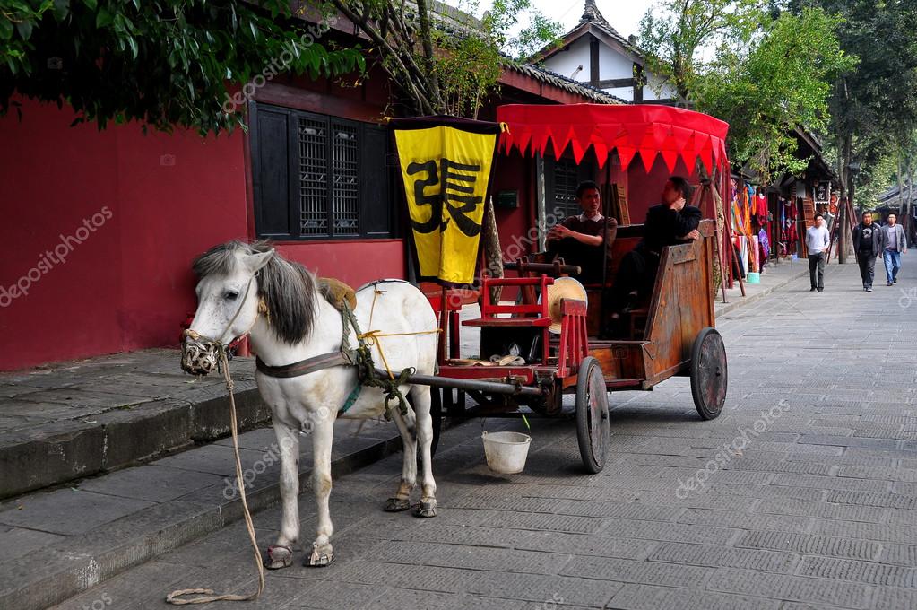 Langzhong China Horse Drawn Carriage On Wumiao Street Stock Editorial Photo C Leesnider Langzhong China Horse Drawn Carriage On Wumiao Street Stock Editorial Photo C Leesnider