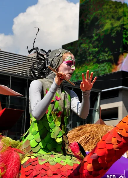 Bangkok, Thailand: Entertainer at Children's Day at Siam Paragon — Stock Photo, Image