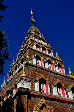 Chiang mai, Tayland: pyrammidal wat santitham