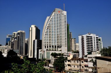 Bangkok, Tayland: grand Millennium hotel ile şehir skylie