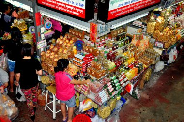 Chiang mai, Tayland: waworot gıda pazarı