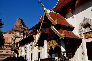 Chiang mai, Tayland: ubosot tapınak Binası'nda wat chedi luang