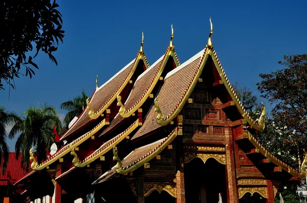Chiang mai, Tajlandia: vihan lai kham w wat phra singh — Zdjęcie stockowe