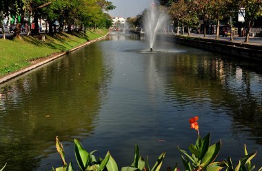 Chiang mai, Tayland: Antik kentin hendek ve çeşmeler