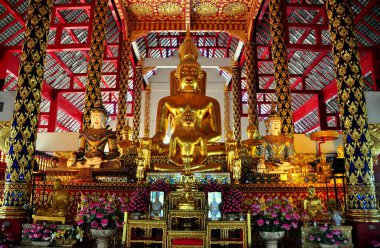Chiang mai, Tayland: büyük Buda wat suan dok at