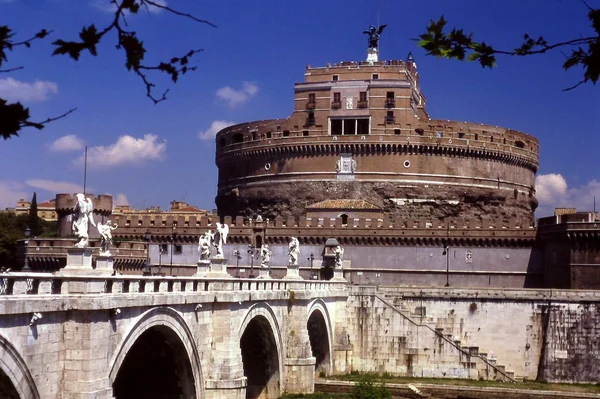 Řím, Itálie: castel sant' angelo pevnost — Stock fotografie