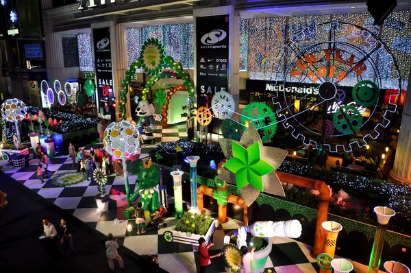 Bangkok, Tailândia: Decorações de Natal no Centro Comercial Amarin — Fotografia de Stock