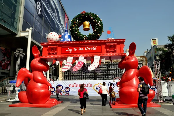 Bangkok, Thailand: Christmas Decorations at Central World — Stock Photo, Image