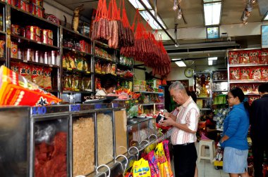 Bangkok, thailahnd: Çin yemeği Dükkanı yaoworat yolda
