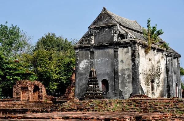 Lopburi, Thailand: Wat Phra Sri Rattahana Mahathat Ruins — Stock Photo, Image