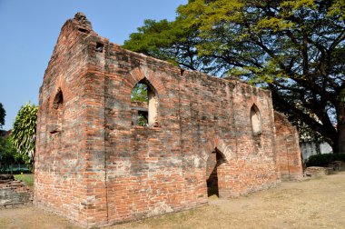 lopburi, Tayland: royal ambar kalıntıları wat phra narai rachanivej