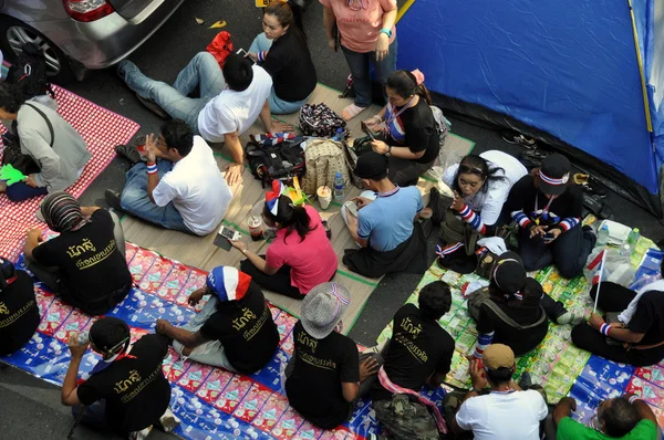 Bangkok, Tajlandia: operacja zamknięcia Bangkoku demonstrantów — стокове фото