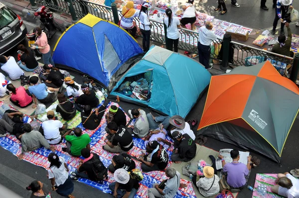 Bangkok,Thailand: Operation Shut Down Bangkok Demonstrators — Stock Photo, Image